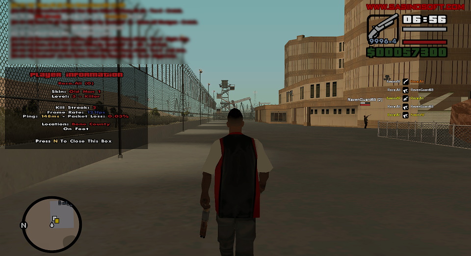 A player of LSBZ in the San Andreas State Prison.